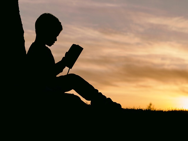 reading silhouette