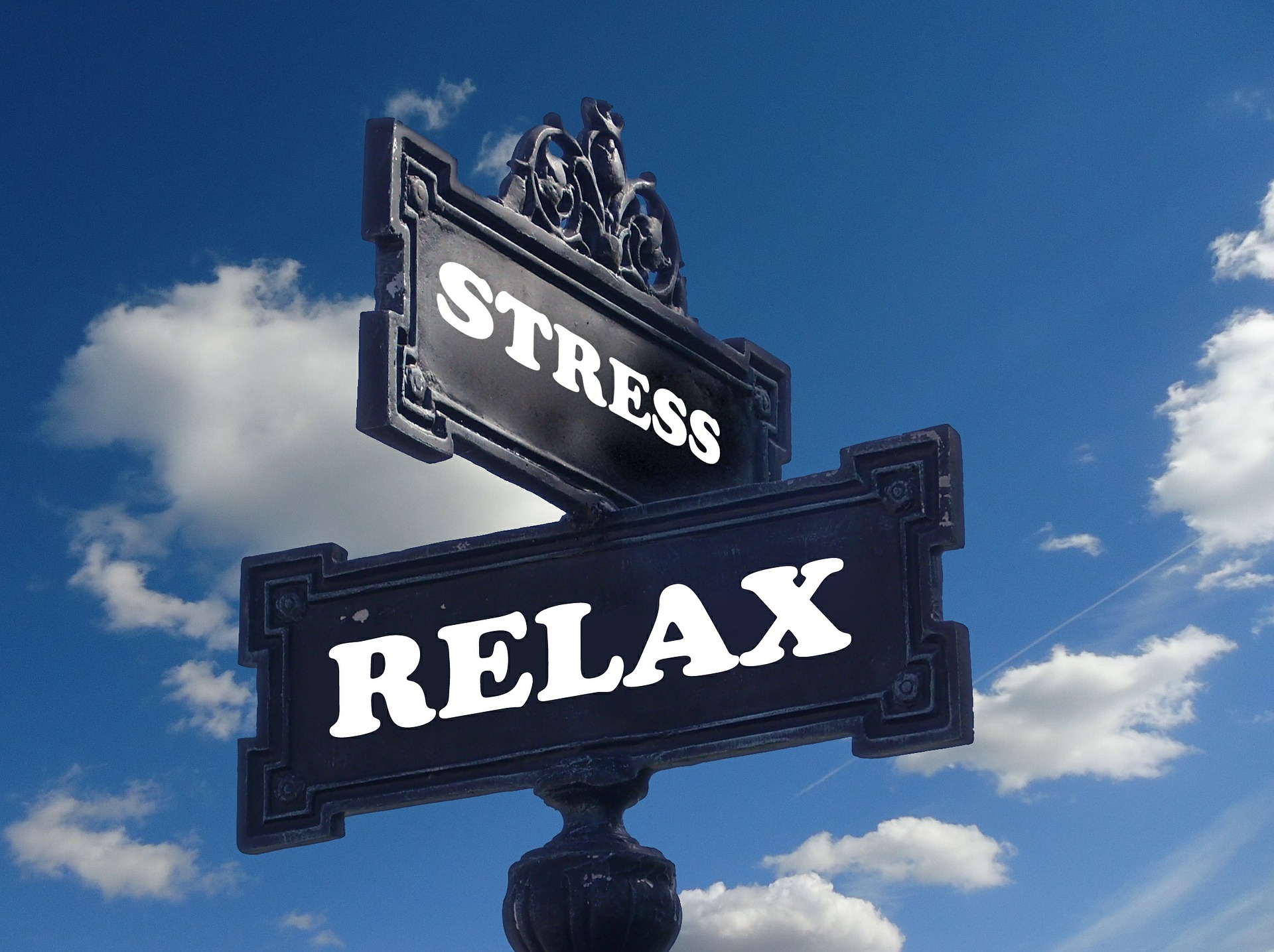 stress relax signpost